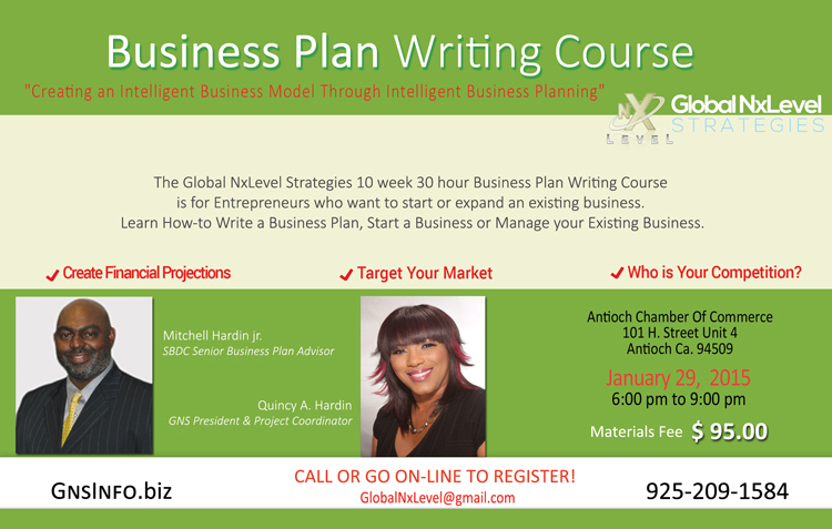 Business plan writing course