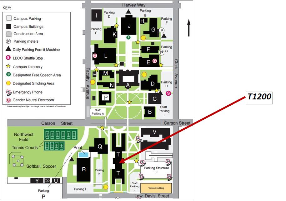 Lbcc Pcc Campus Map – Map VectorCampus Map