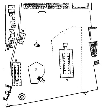 Map of the Acropolis in Athens, from Sergei Eisenstein, “Montage and Architecture” (circa 1937-40)