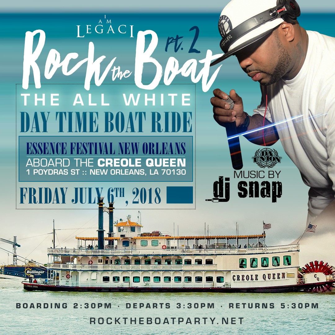 ROCK THE BOAT NEW YORK CITY MID SUMMER CLASSIC ALL WHITE BOAT RIDE PARTY -  ETA