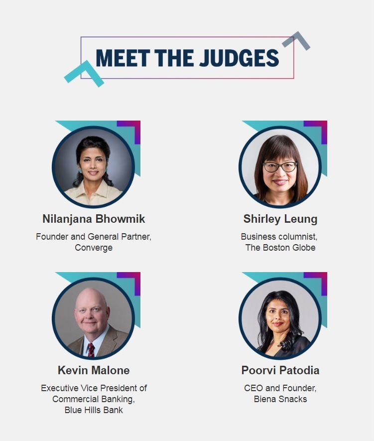  Nilanjana Bhowmik, Founder and General Partner at Converge; Shirley Leung, Business columnist at  The Boston Globe;  Kevin Malone, Executive Vice President of Commercial Banking at Blue Hills Bank; and Poorvi Patodia, CEO and Founder of  Biena Snacks