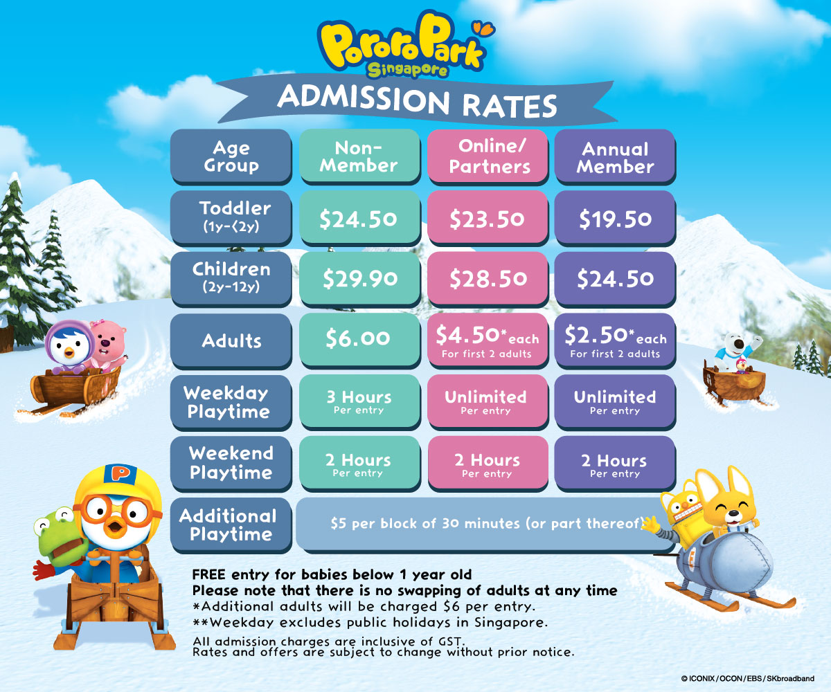 Pororo Park Singapore Entry Tickets - 7 