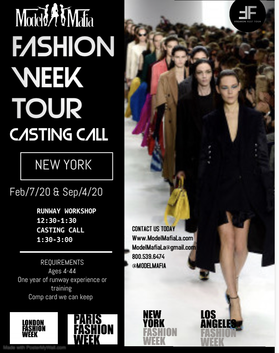 New York FASHION WEEK AUDITION AND RUN WAY BOOTCAMP Tickets, Multiple ...
