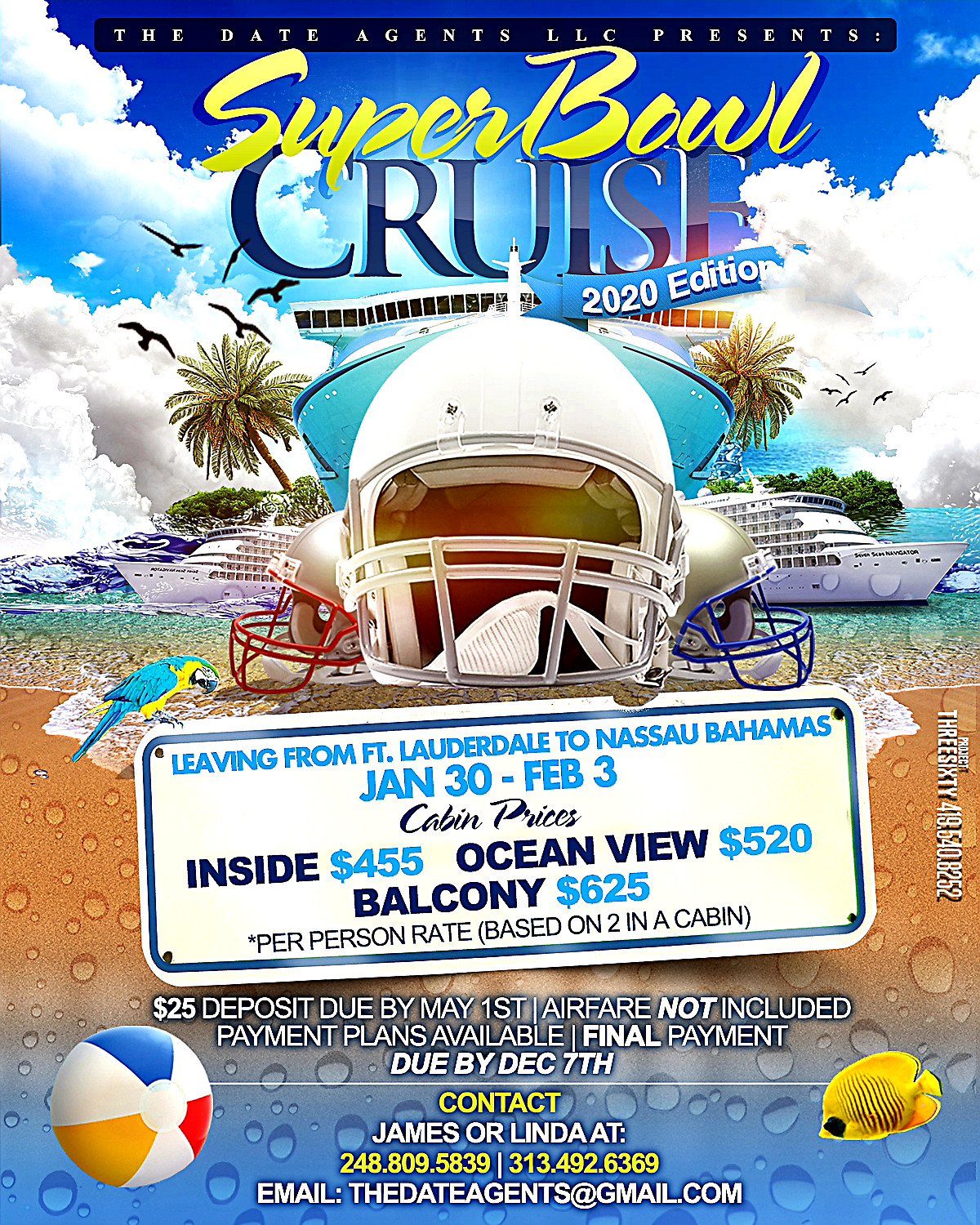 Super Bowl Cruise with Football