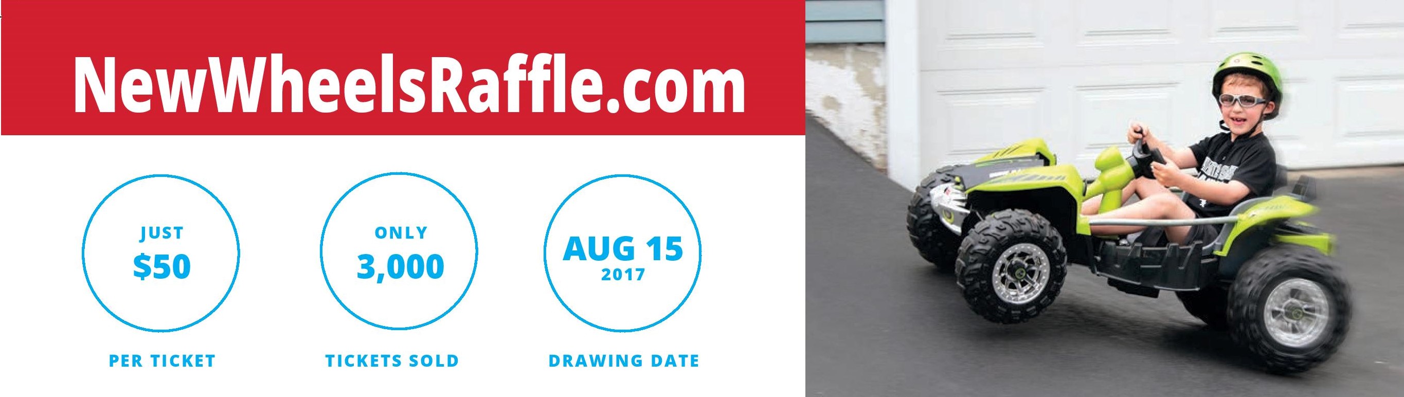 3,000 tickets sold, $50 each, Drawing August 15