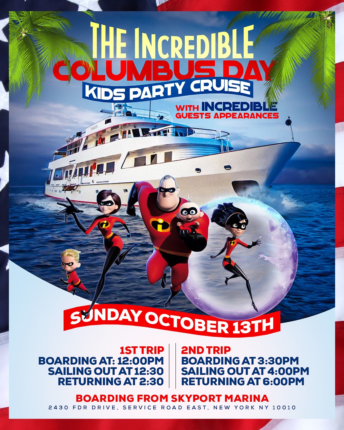 Incredibles Kids Party Cruise