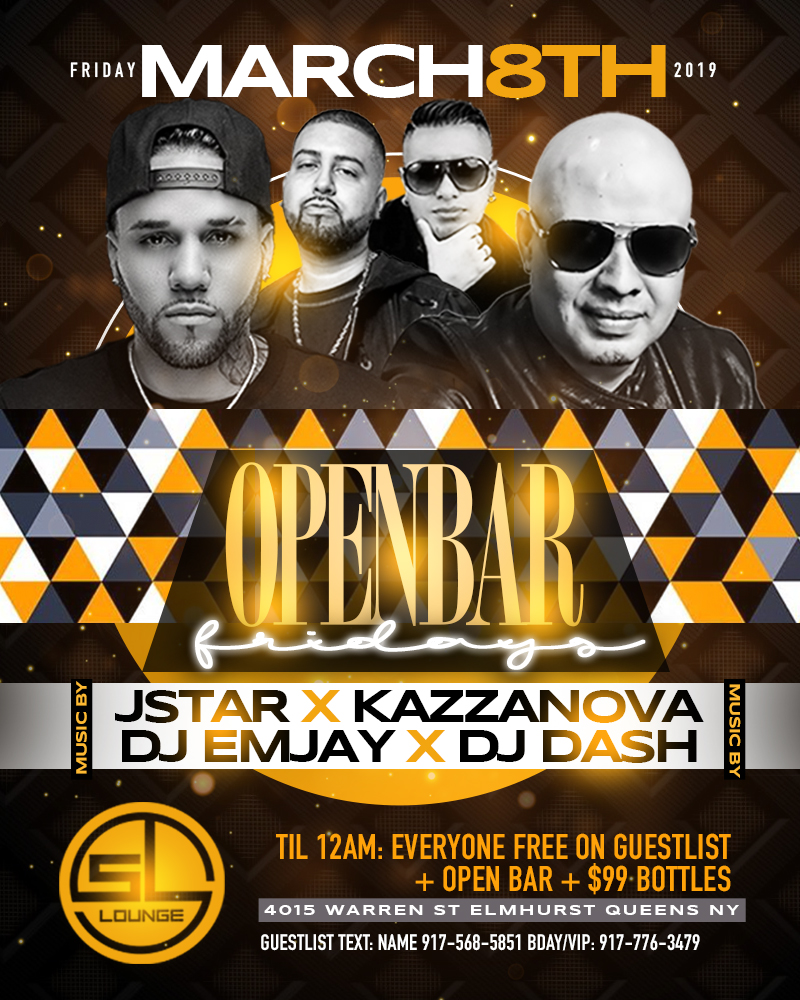 OPEN BAR FRIDAYS