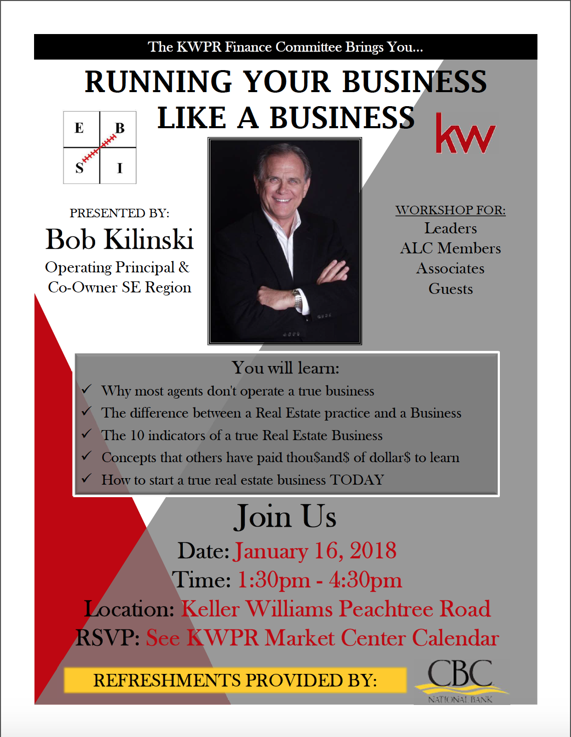 Flyer - How to Run Your Business Like a Business