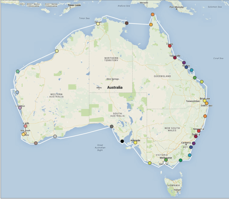 Australia circumnavigation