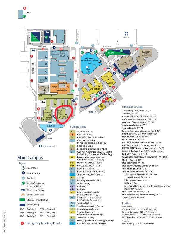 Nait Main Campus Map - Babb Mariam