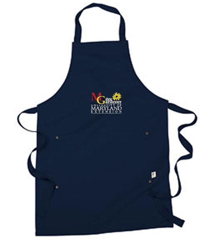 navy apron