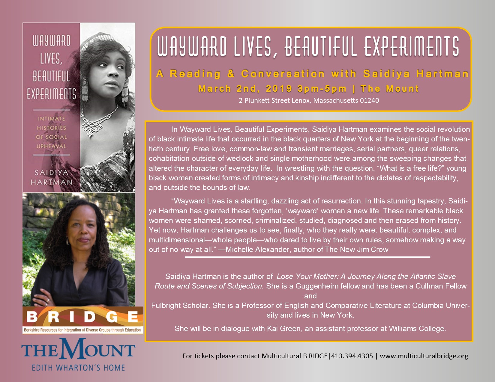 Flyer for WLBE Talk