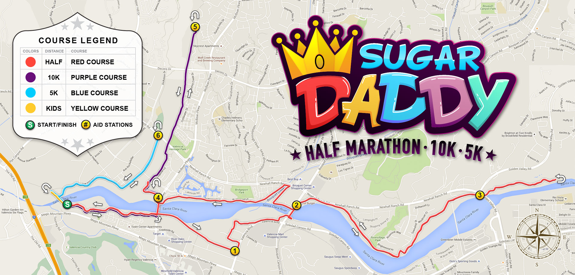 Sugar Daddy Course Map