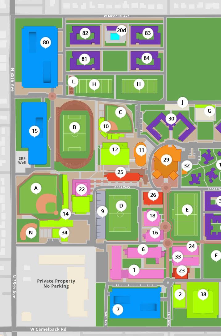 GCU Campus Map