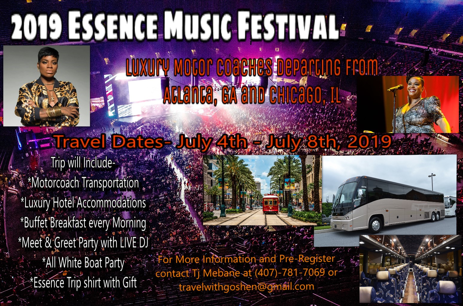 Essence Music Festival Bus Trip 2019 Atlanta Chicago Tickets Thu 