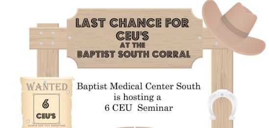 Last Call for CEUs