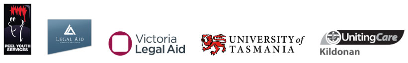 Project Partners: Peel Youth Services, Victoria Legal Aid, Legal Aid Western Australia, University of Tasmania and Kildonan Uniting Care