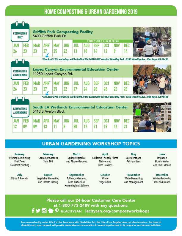 LASAN 2019 Home Composting Workshop Flyer - back