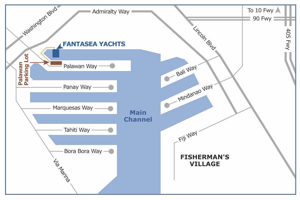 Map of Yacht Parking