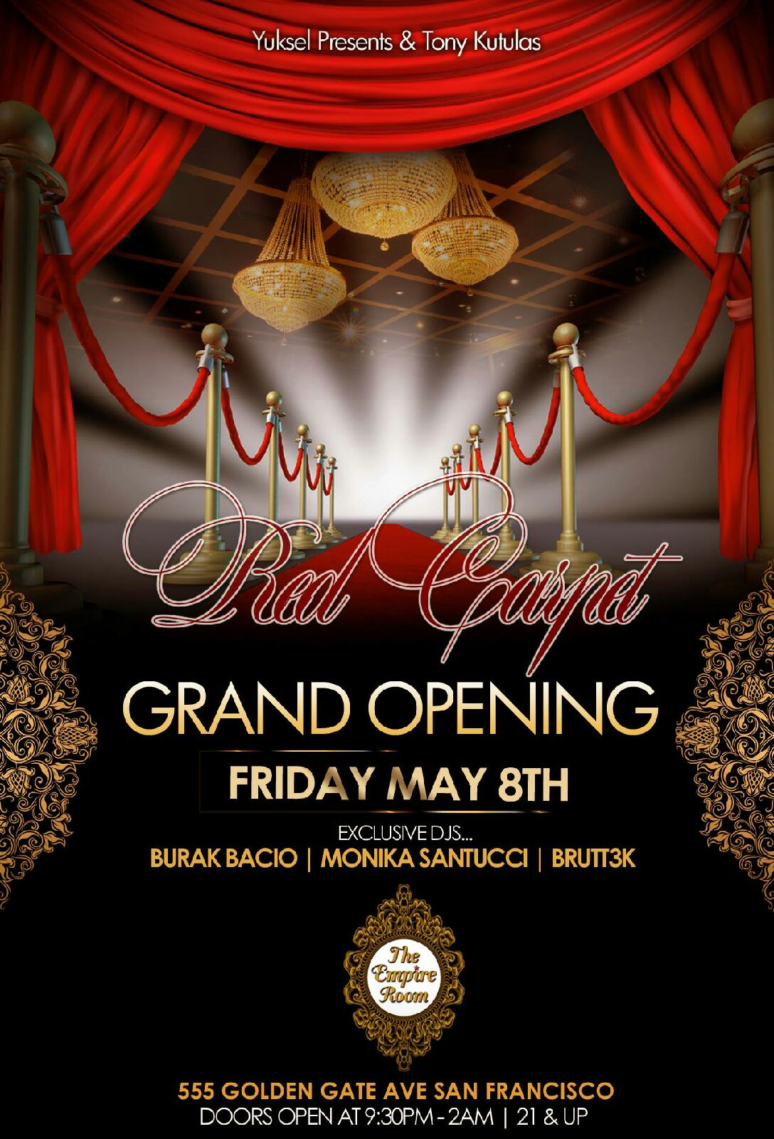 RED CARPET GRAND OPENING PARTY of The EMPIRE ROOM: New Bar-Lounge-Club ...