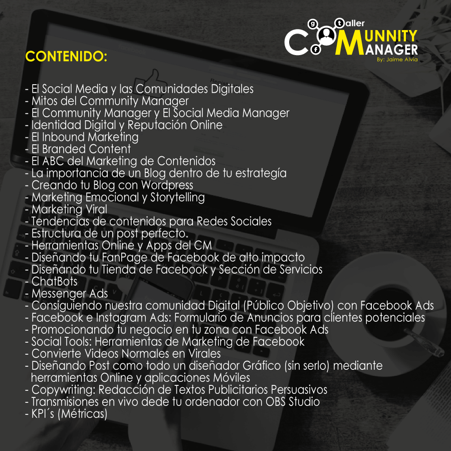 Contenido Taller Community Manager Quito Agosto 2017