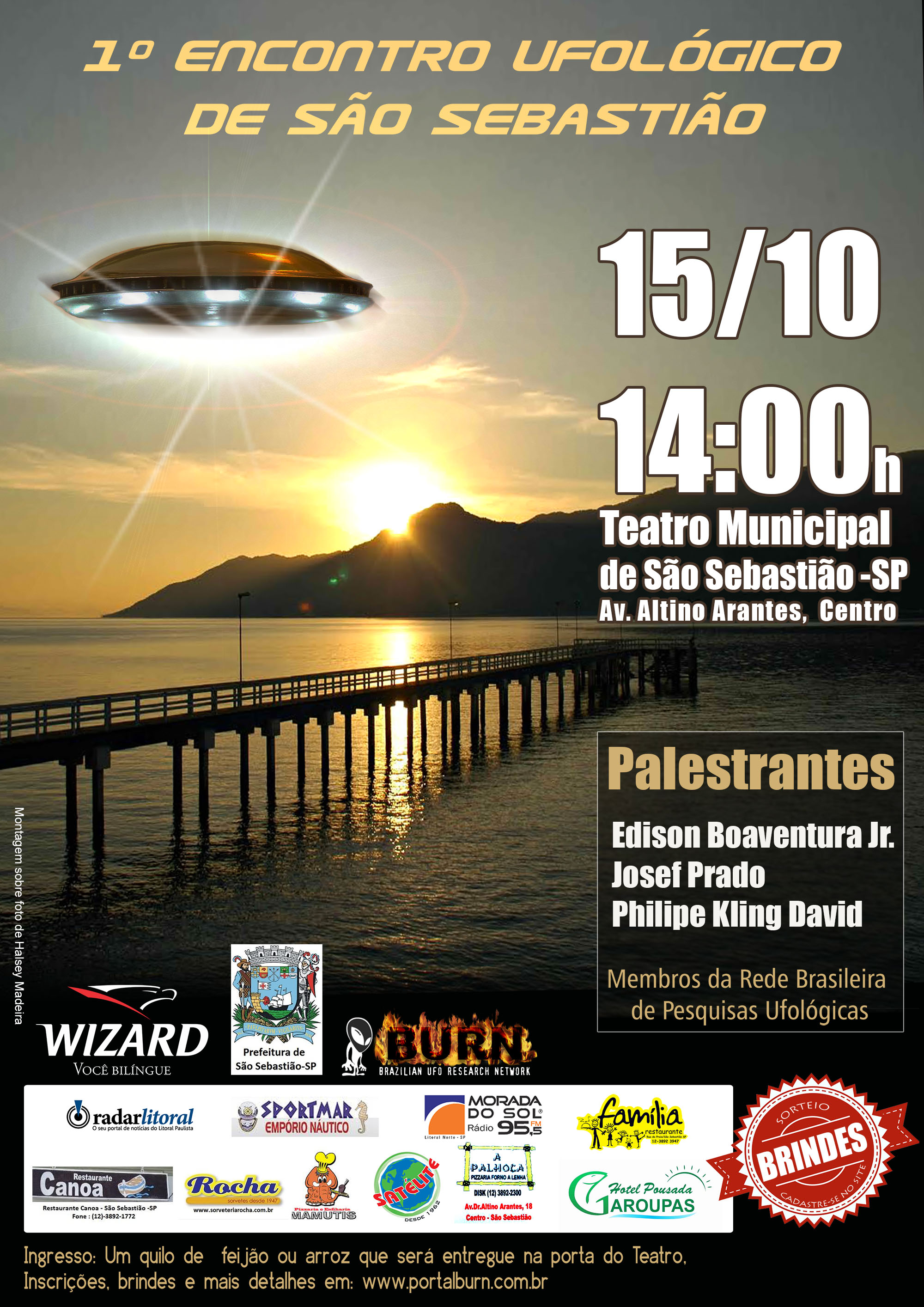 Cartaz - Primeiro Encontro Ufológico de São Sebastião