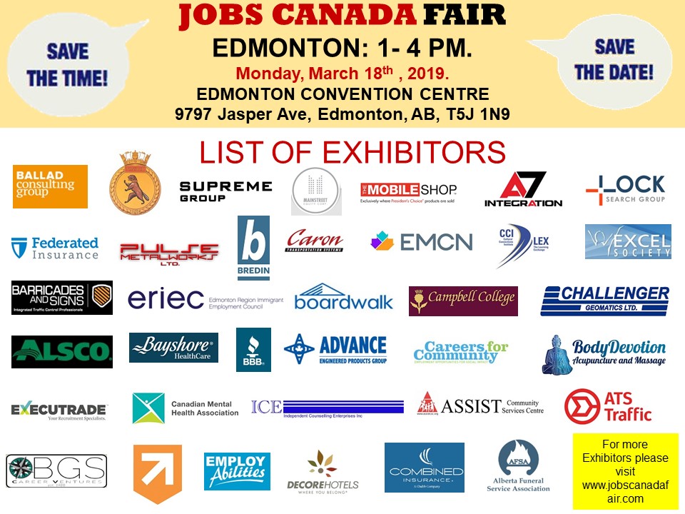 Edmonton Job Fair July10th, 2019 Tickets, Multiple Dates Eventbrite