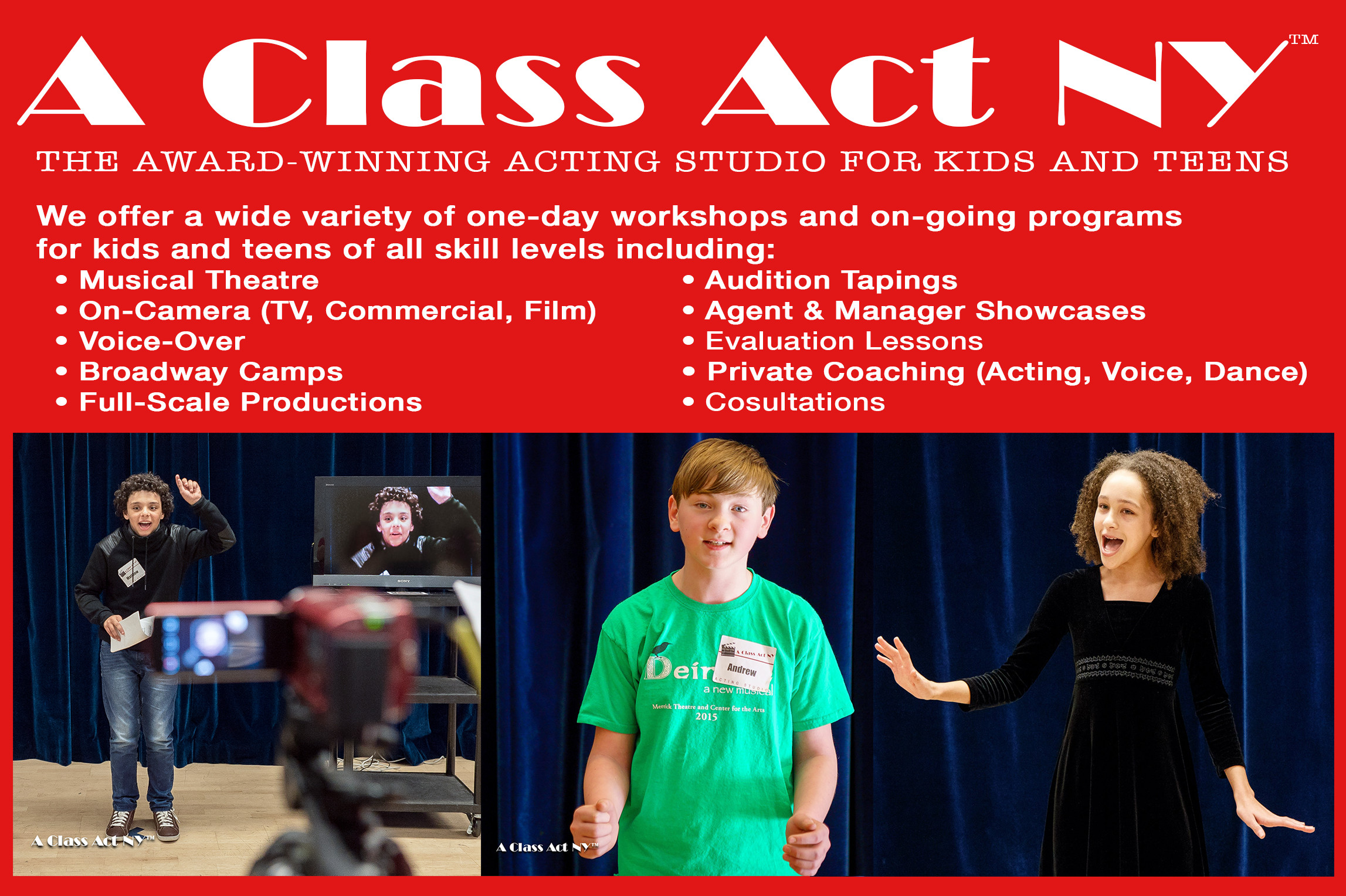 A Class Act NY - The Award-Winning Acting Studio