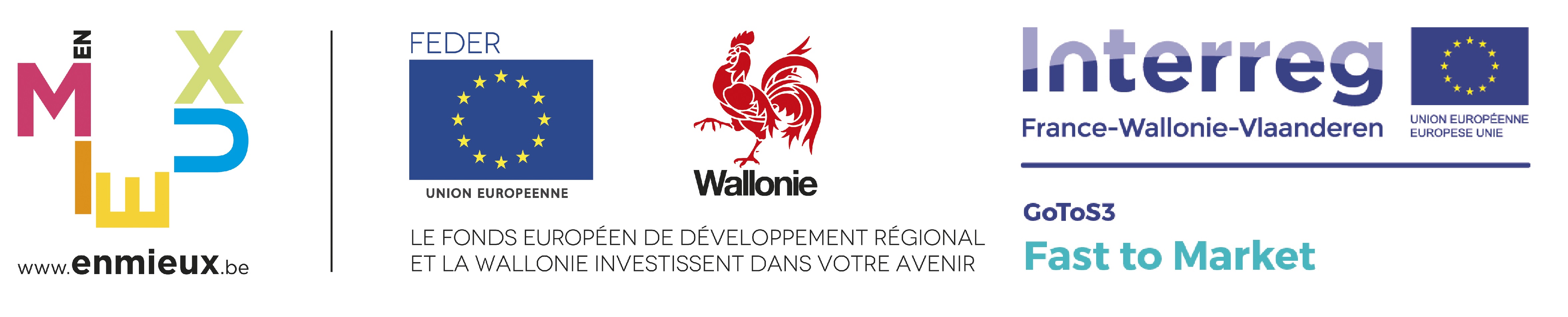 Financement Feder + Interreg Fast to Market