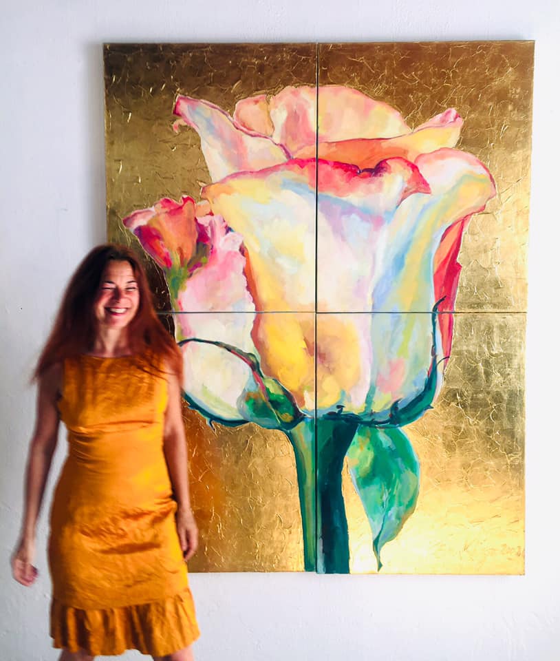 Eva Konya Glamour Roses Private Art Studio Exhibition Sale 11 Abr 19