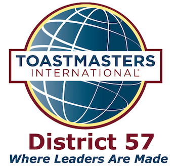 Toastmasters District 57 - Where Leaders Are Made Logo