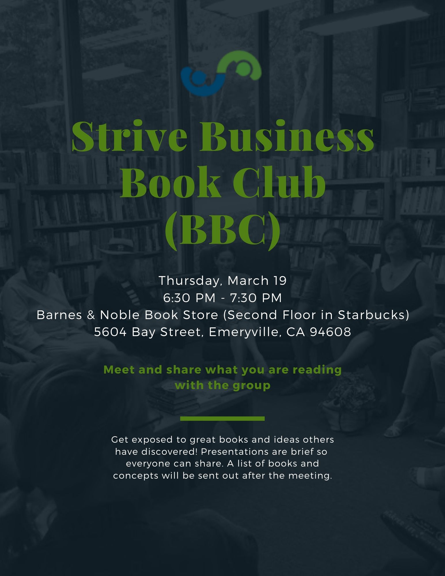 Strive Business Book Club Bbc Tickets Thu Mar 19 2020 At 6 30