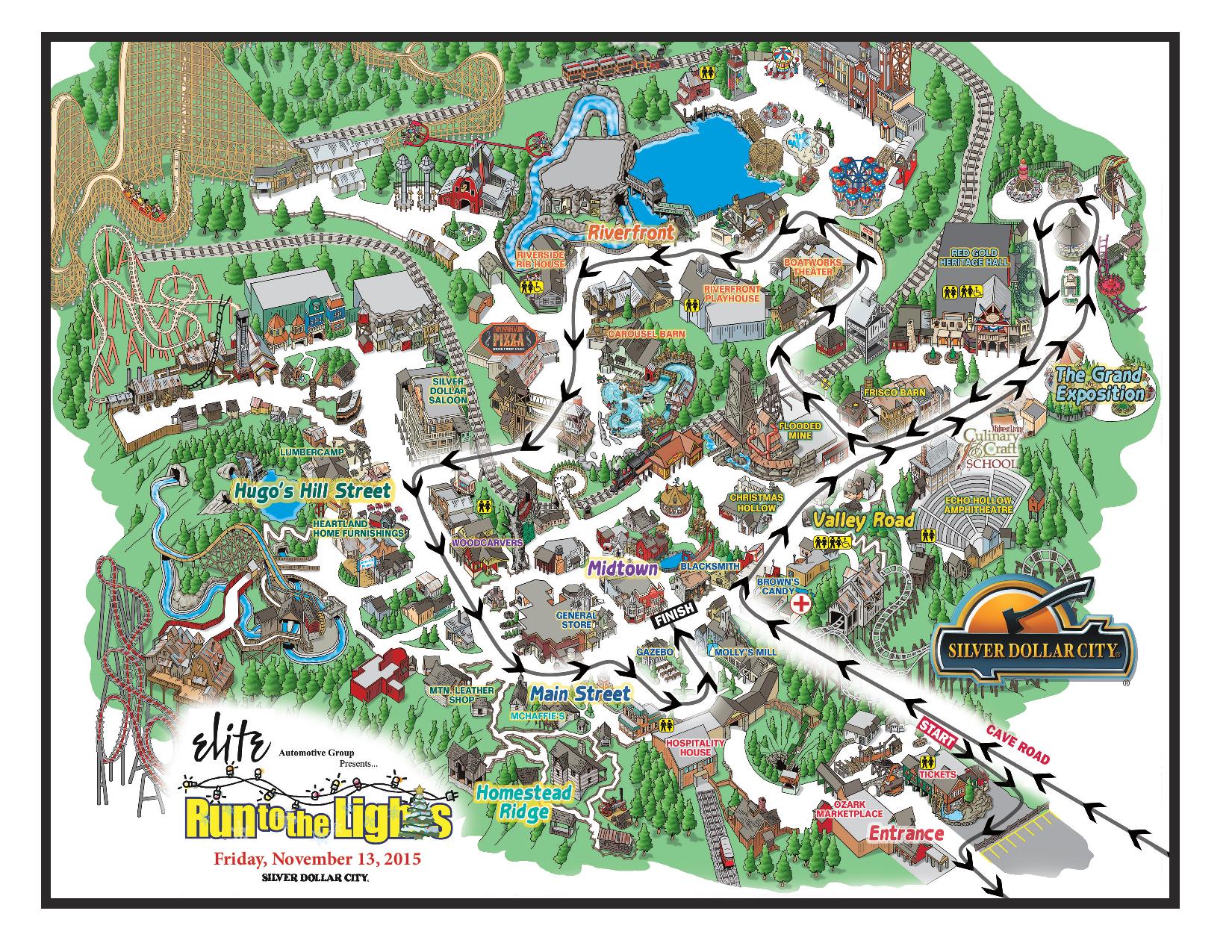 32 Map Of Silver Dollar City Maps Database Source