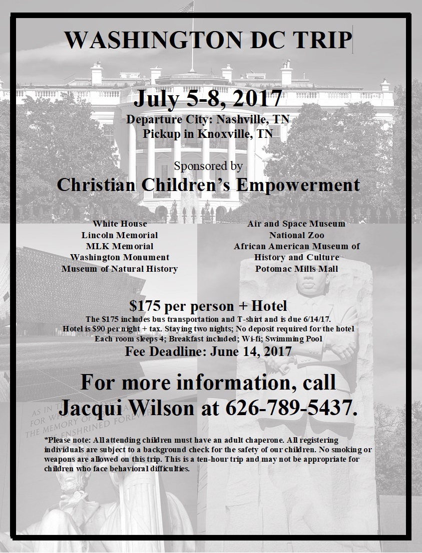 DC Trip Flyer Extended Deadline