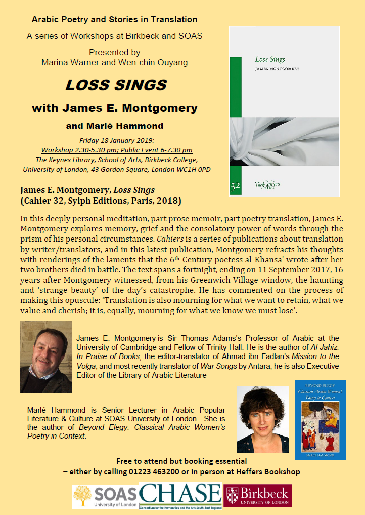 Loss Sings event poster