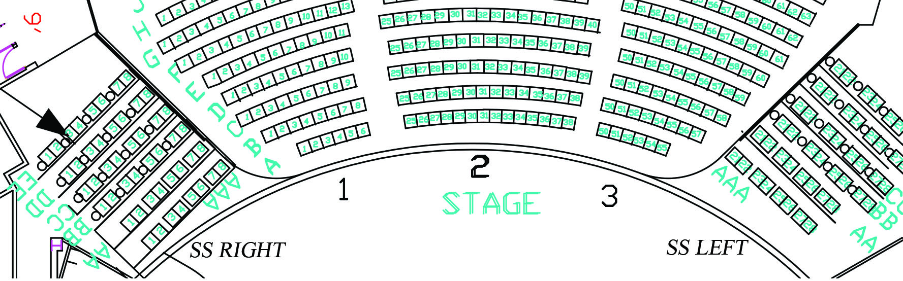 Seating Chart Westgate Las Vegas