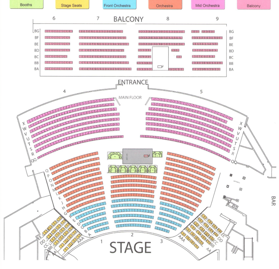 Barry Manilow Vegas Seating Chart