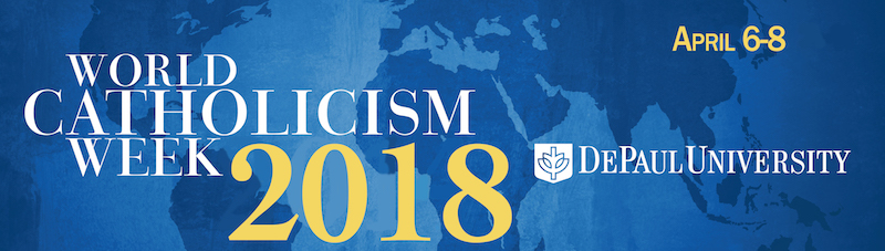 Logo/header for World Catholicism Week 2018