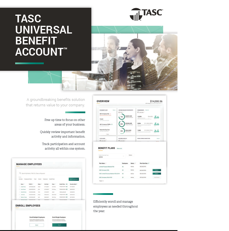 Introducing Tasc Universal Benefit Account You Heard About It It S Here 6 Mar 2019