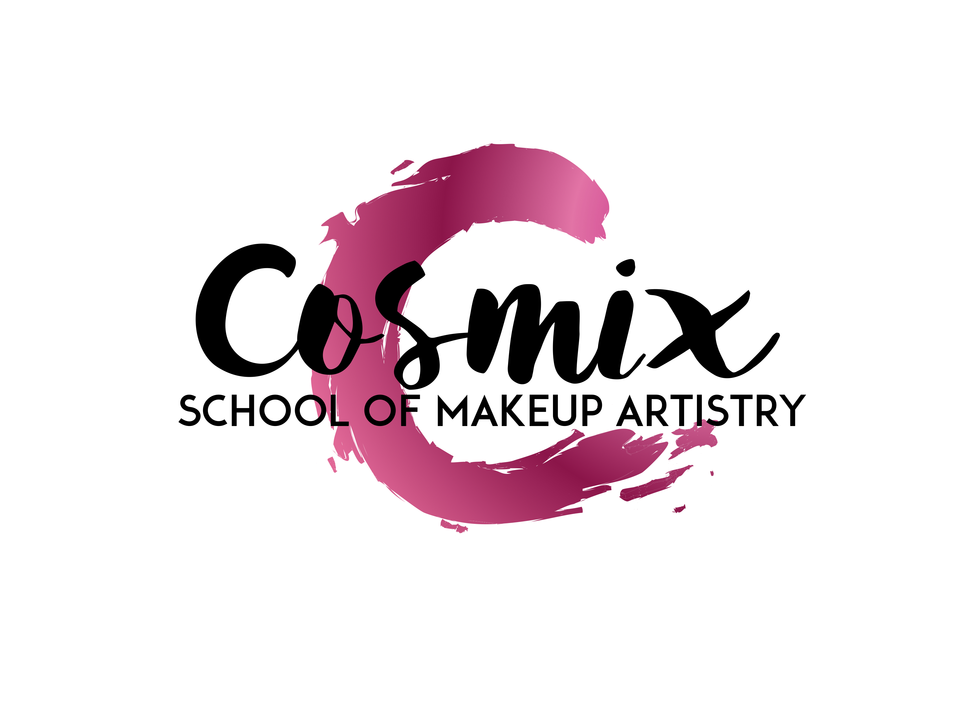 Make up school. Логотип Cosmix.