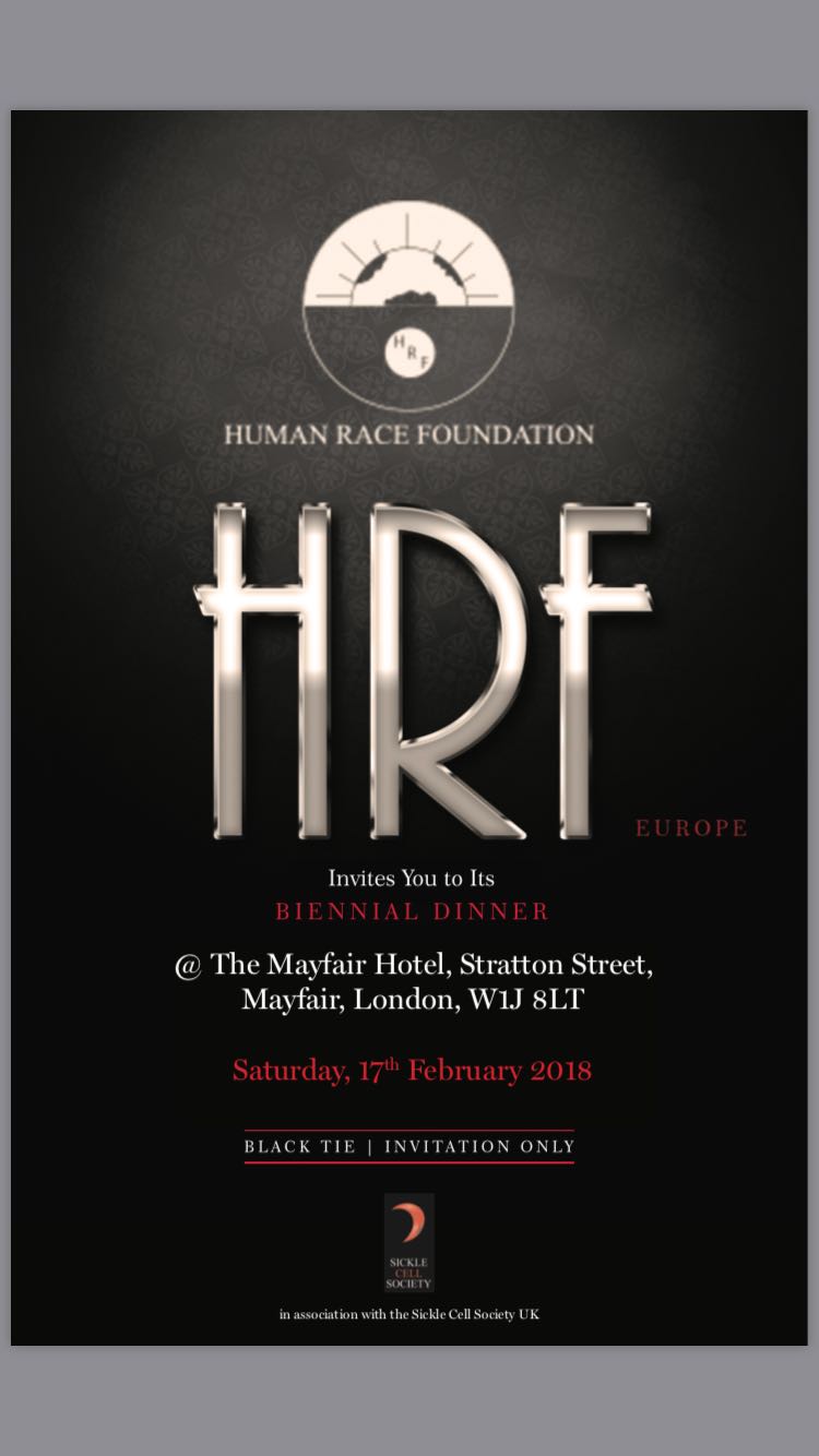 HRF Charity Dinner Invitation