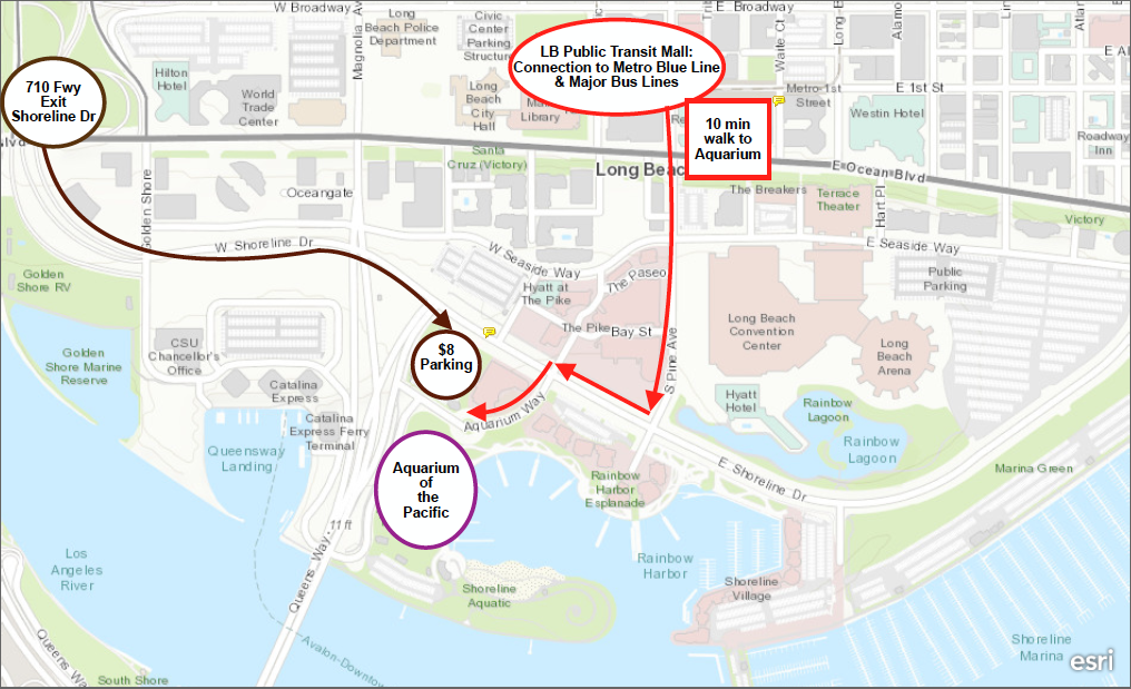 Aquarium Transportation Map