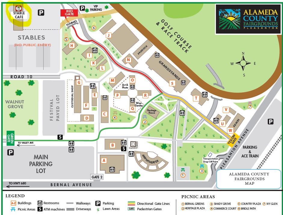 Map Of Alameda County Fairgrounds