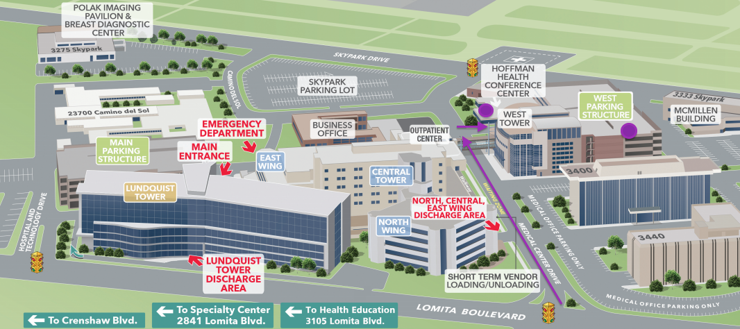 Torrance Memorial Hospital Map