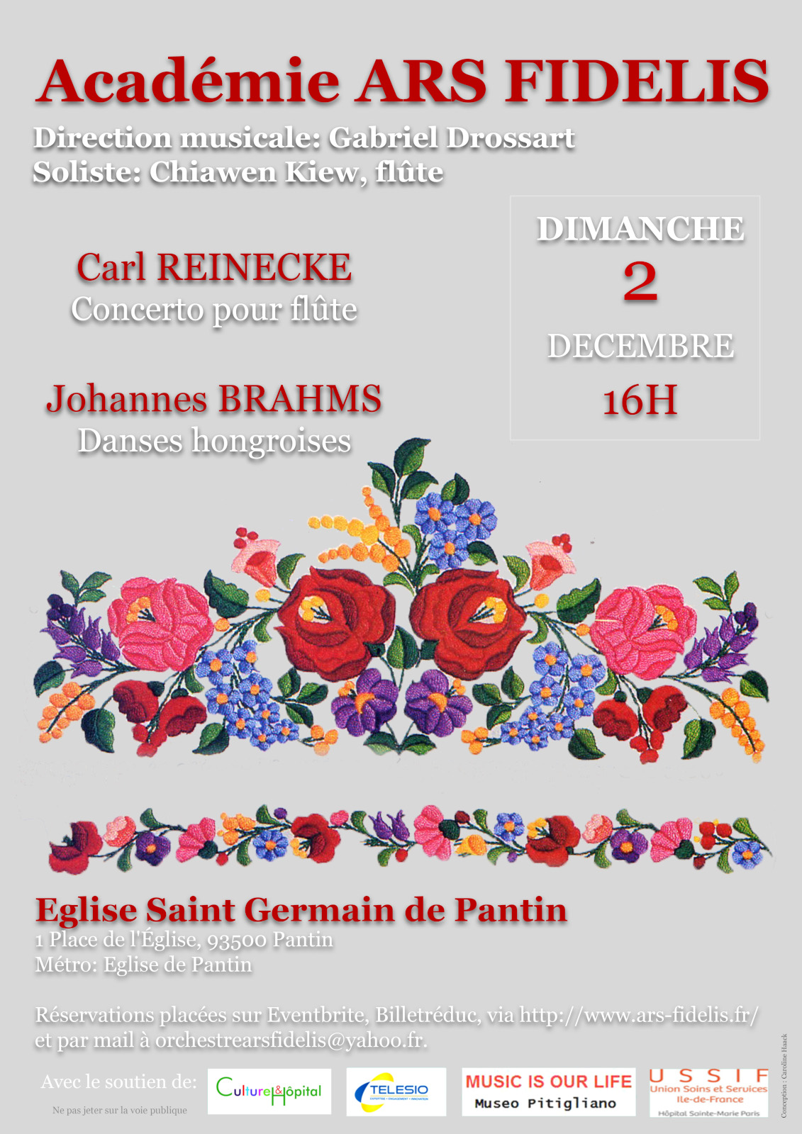 Affiche du concert