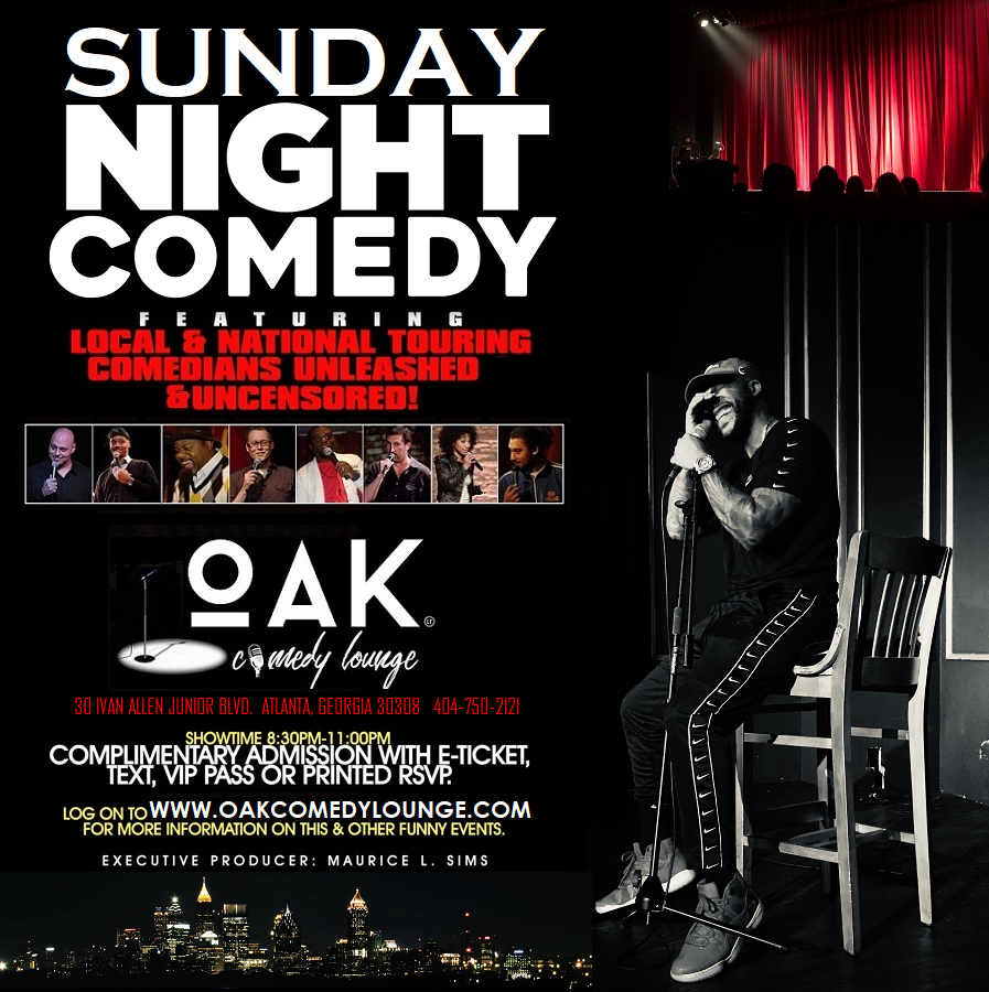 Sunday Night Comedy Oak Lounge Tickets Multiple Dates