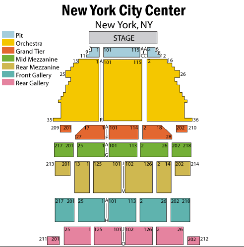 Alvin Ailey Theater Seating Chart