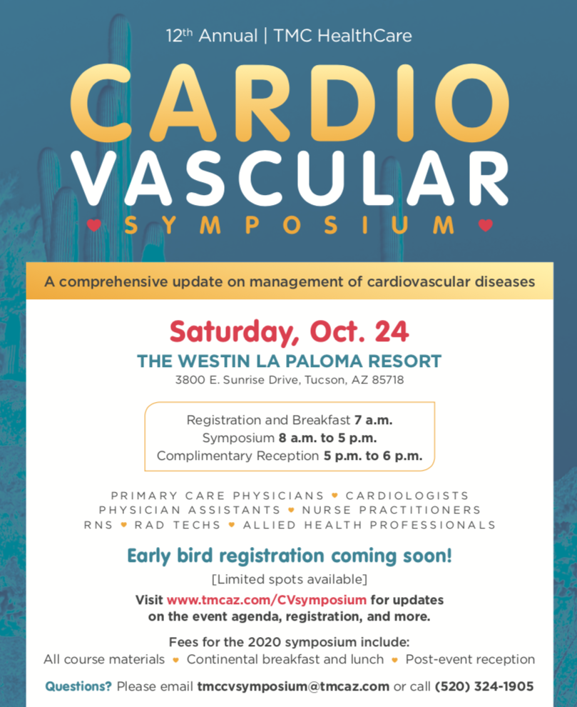 TMC HealthCare 2020 CardioVascular Symposium 24 OCT 2020