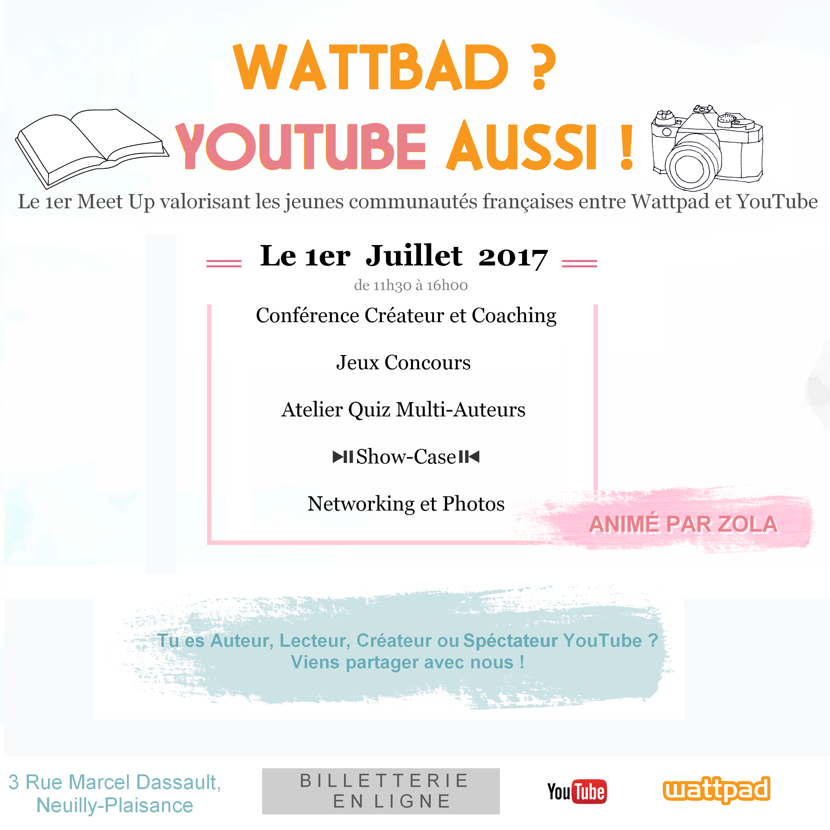Meet Up Wattpad, Wattbad youtube aussi