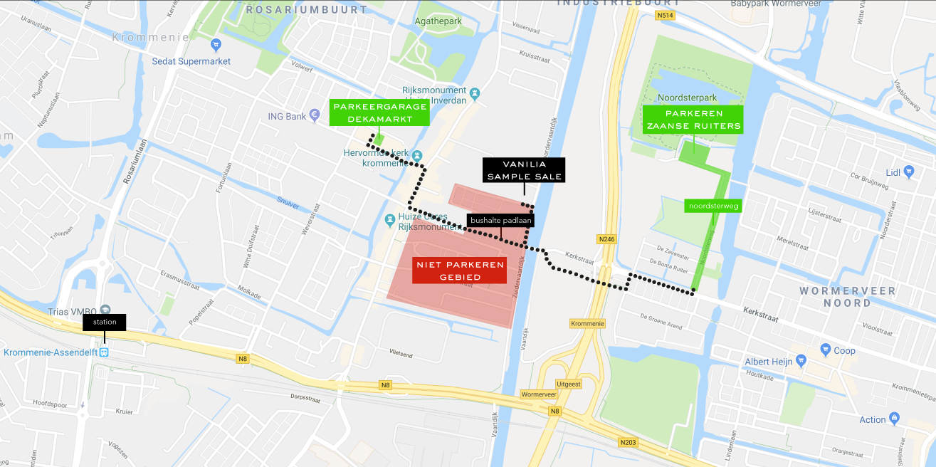 plaategrond parkeren sample sale Vanilia